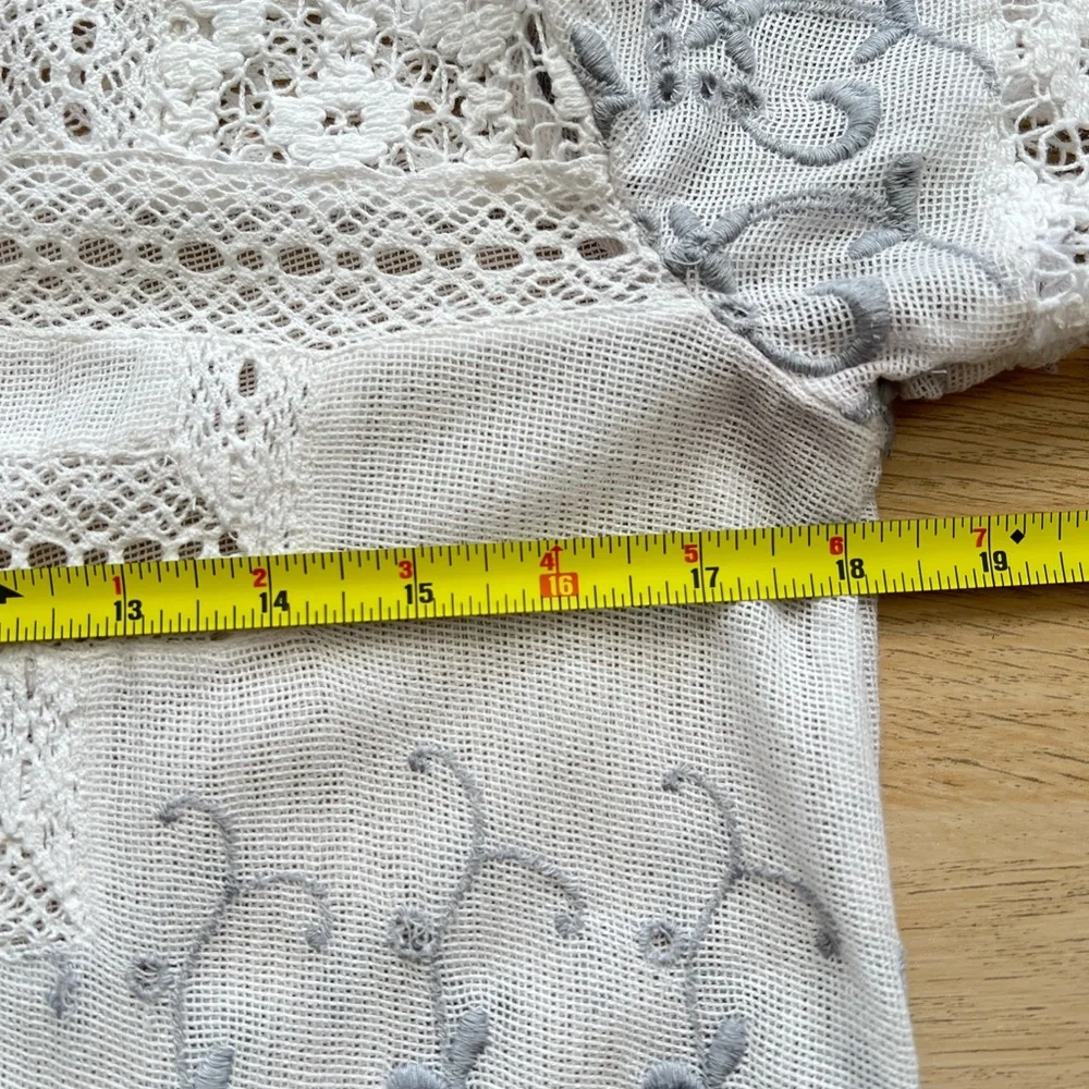 Free People Sweet Sunny Days Lace Midi Tunic Dress L - Picture 12 of 15